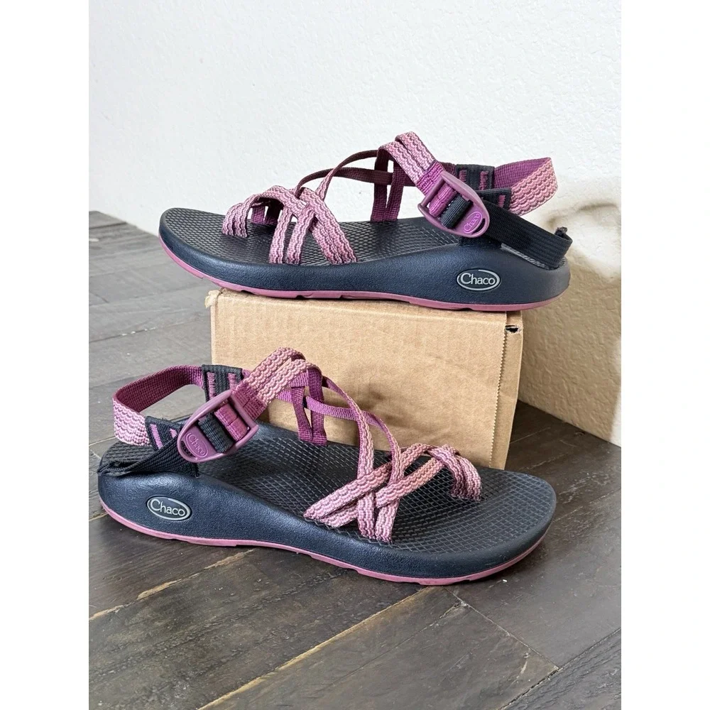 Chaco ZX/2 Yampa Women's Water Hiking Sport Sandals Pink Purple Size 9 Vibram